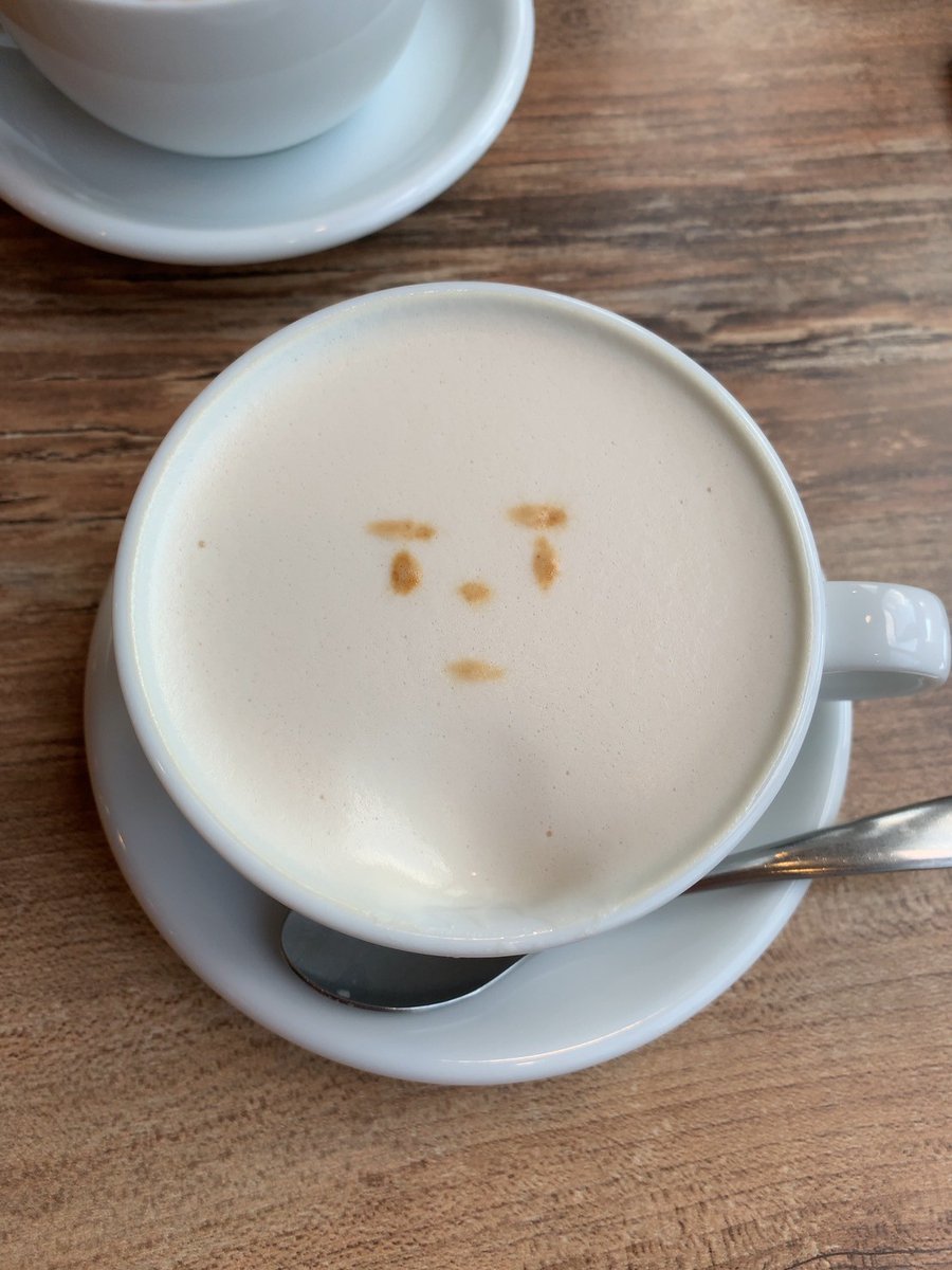 c_a_mp's tweet photo. 初めてのコーヒーアート https://t.co/DhZxcInnvC