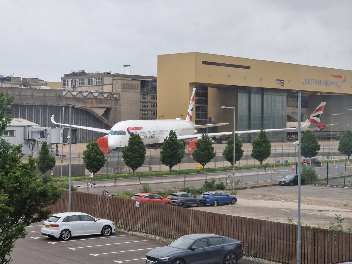 View from our pre-flight hotel