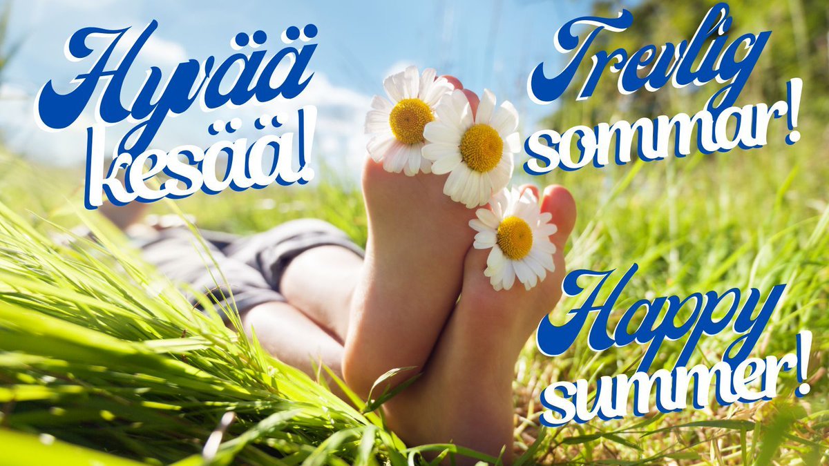 Careerialaiset's tweet photo. Hyvää kesää! Trevlig sommar! Happy summer!☀️

#careeria #kesä https://t.co/piKZcURPyw