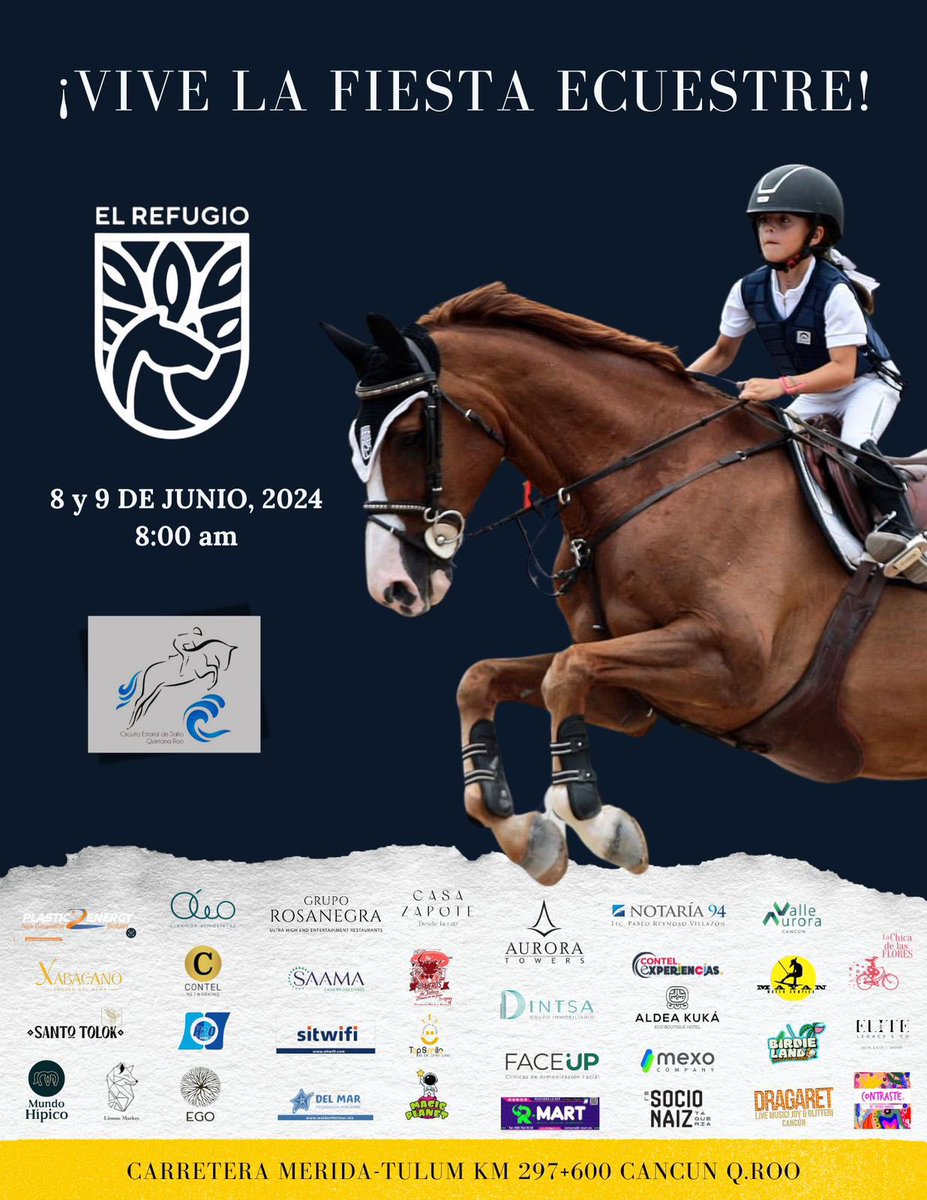 Concurso ecuestre de salto en el Hípico #elrefugio patrocinado por #gruporosanegra