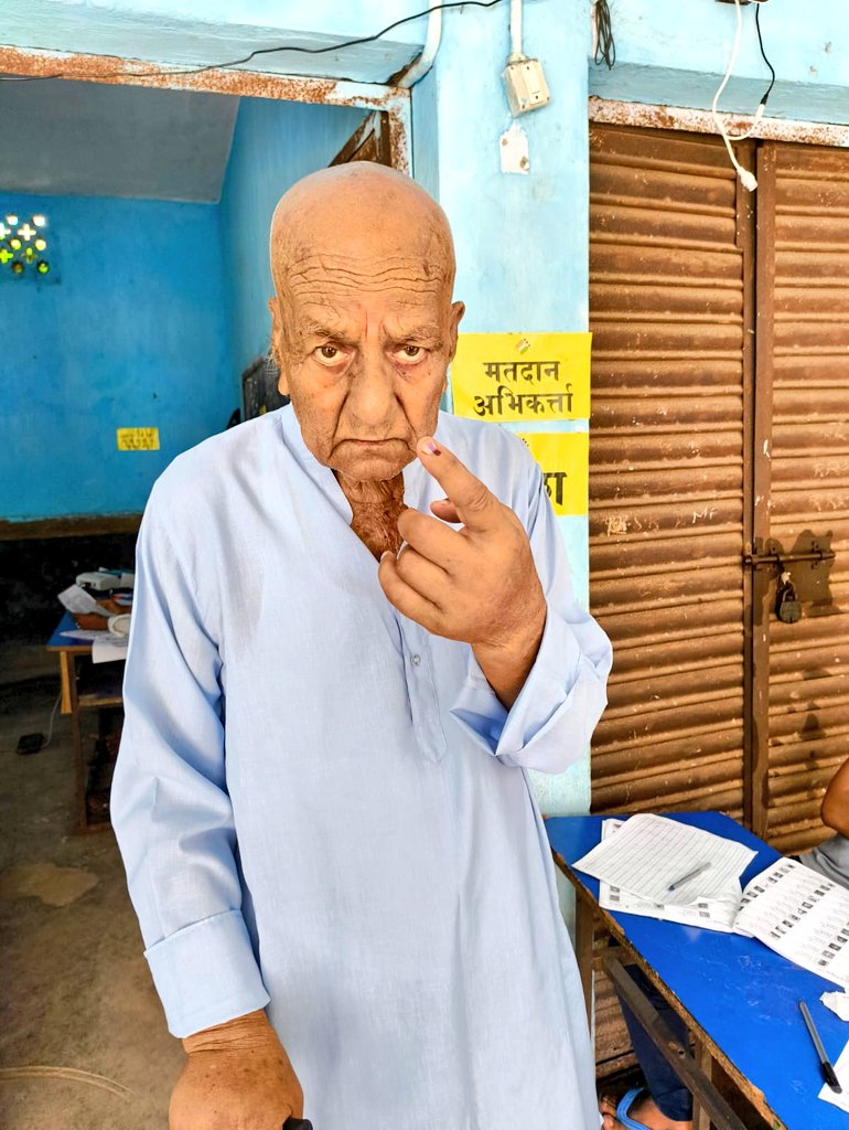 Age is just a number! #YouAreTheOne🫵 Think it, Ink it : #GoVote #ChunavKaParv #DeshKaGarv #LokSabhaElections2024 #GeneralElections2024
