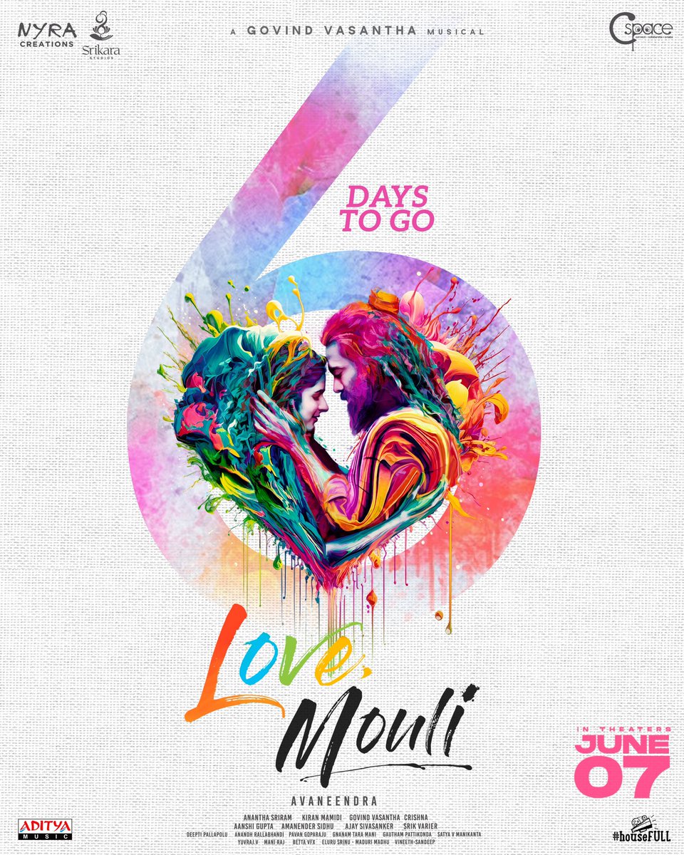 6️⃣ Days to go… #LoveMouli is ready to give you all an experience of emotionally stirring love tale. ❤‍🔥

▶️youtu.be/GOTjGWapJIE 

In Cinemas #LoveMouliOnJune7th ✨