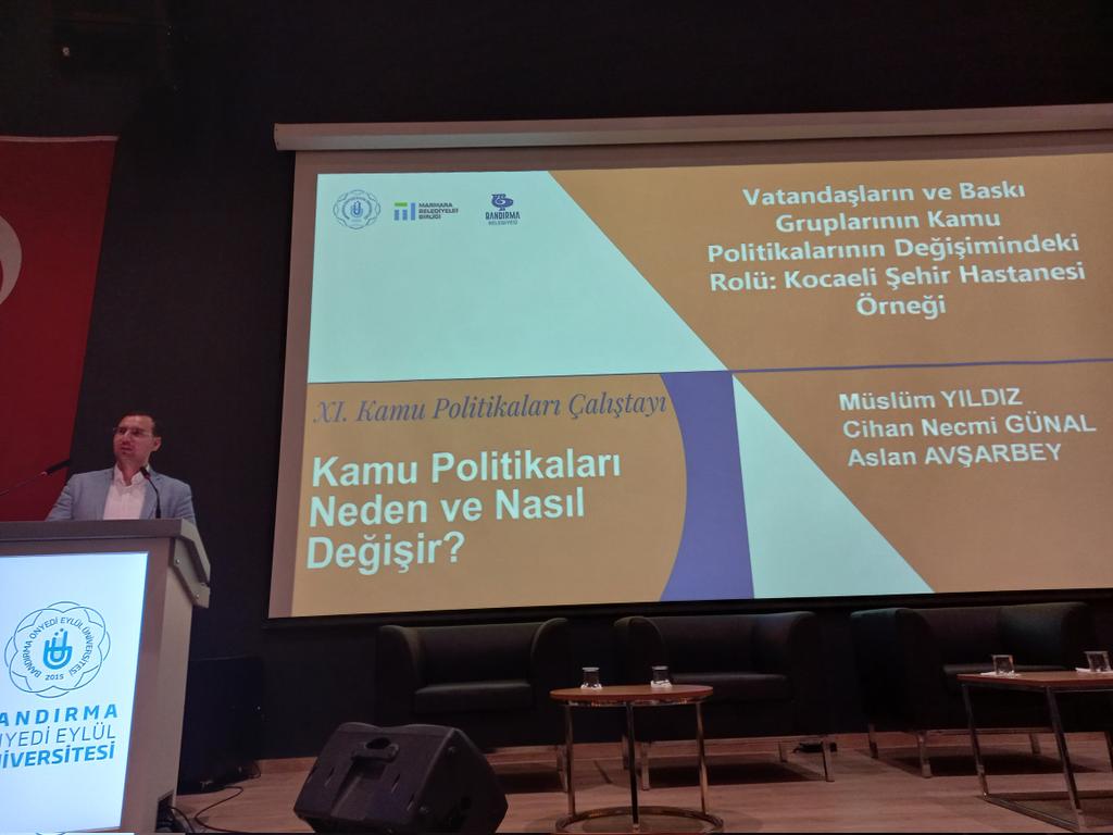 XI. Kamu Politikaları Analizi Çalıştayında  Müslüm Yıldızı dinliyoruz . <a href="/KPA_Turkiye/">KPA Çalışma Grubu</a> #KPAÇ_XI #BANÜ_SBKY