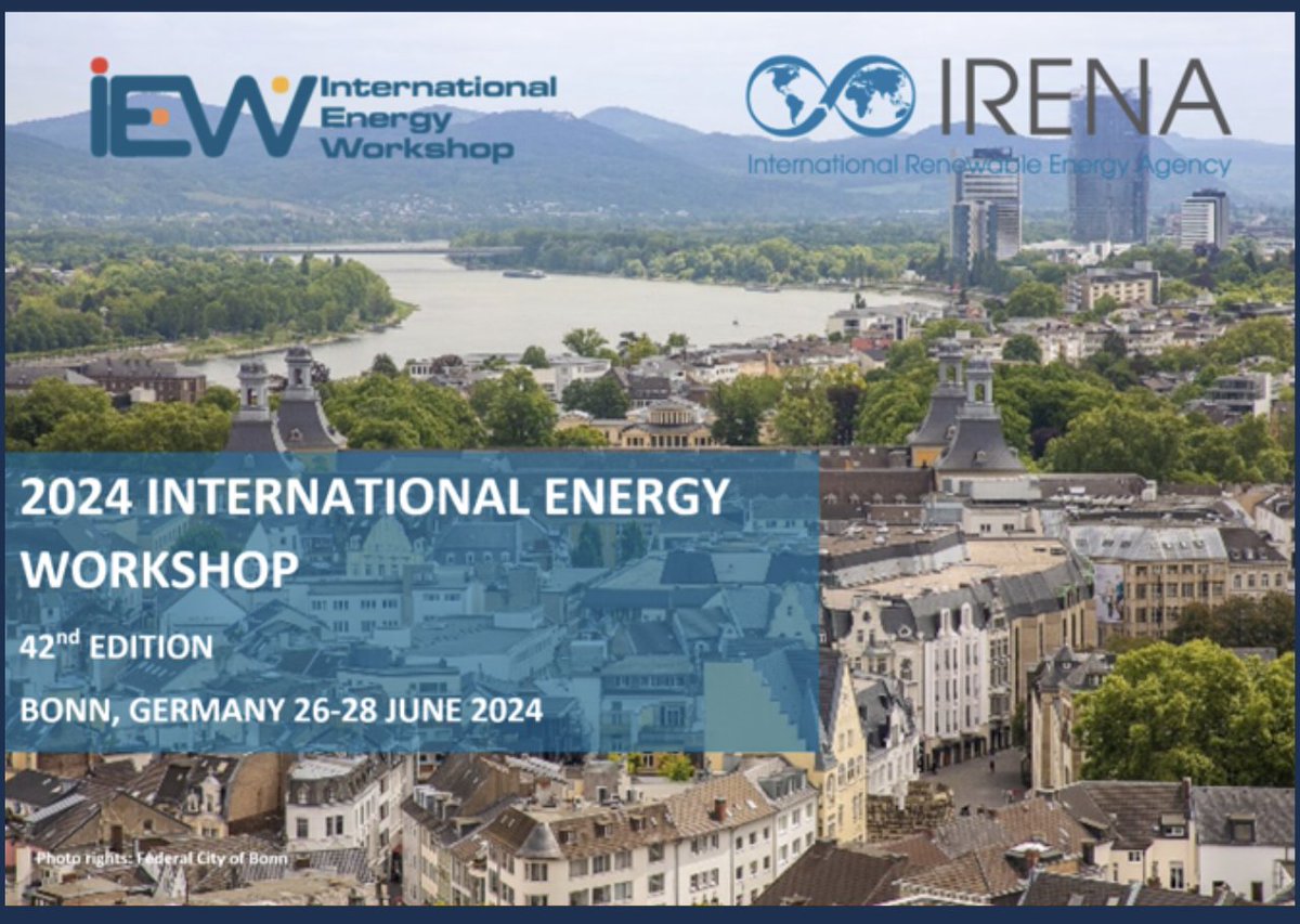 🗓️Register now

⚡️Energy modelling is crucial for addressing the complexity of energy planning.

Hosted by <a href="/IRENA/">IRENA</a>, the 42nd edition of International Energy Workshop will outline modelling advances &amp; new trends in the global energy sector.

Learn more⤵️

irena.org/Events/2024/Ju…