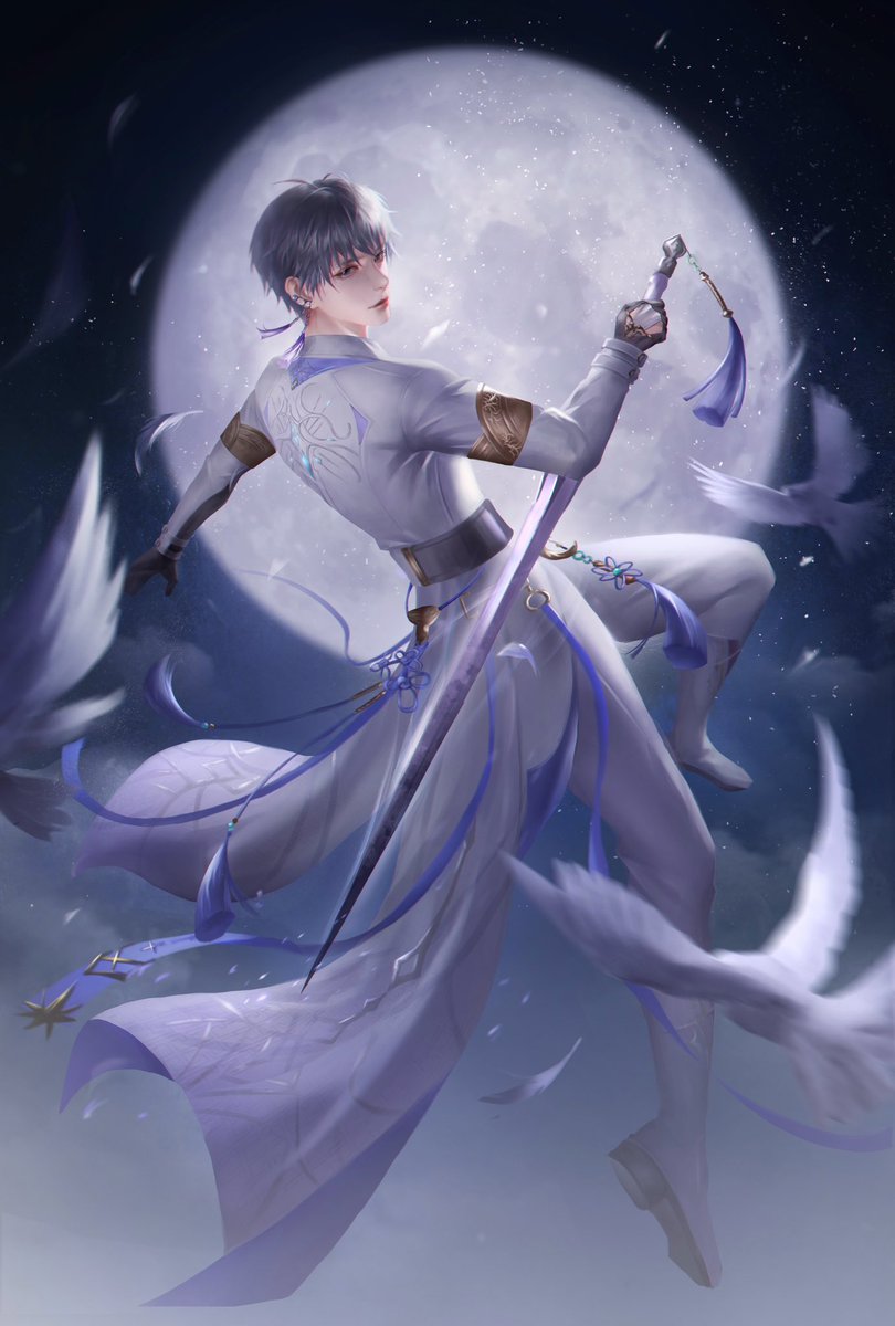Yanzhixiao's tweet photo. 再会，聪明的猎人小姐～
#ShimmeringMoonlight
#라이트헌터_심성훈
#Xavier #沈星回 #심성훈 #セイヤ #LoveandDeepspace #恋与深空 #러브앤딥스페이스 #恋と深空 https://t.co/muf1MCNp7Q