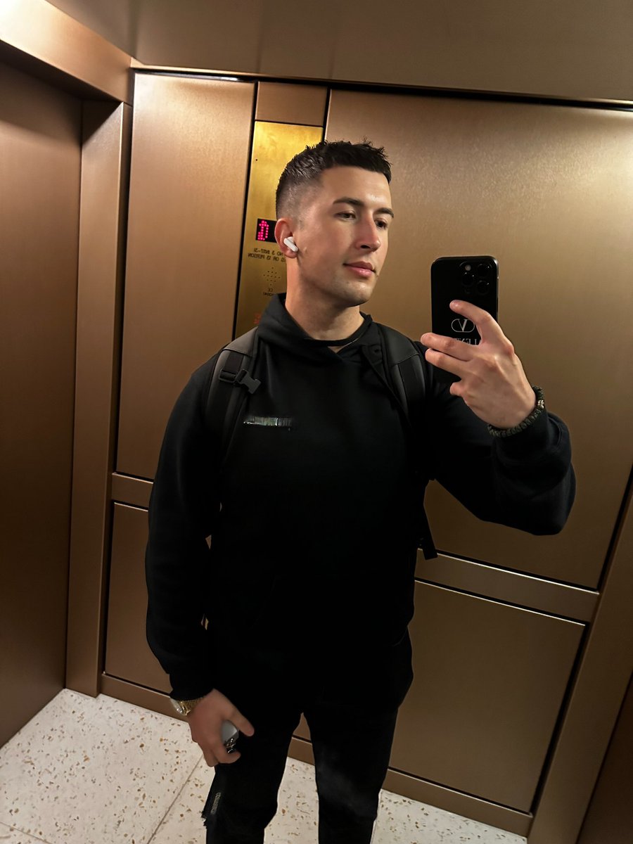 The look of a boy that ran through wind and rain to get to work 🫠