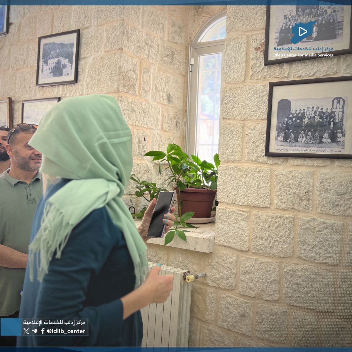 A visit by Dutch journalist Rane Netjes from Belgian Radio1 to cultural landmarks in Idlib northwest Syria.