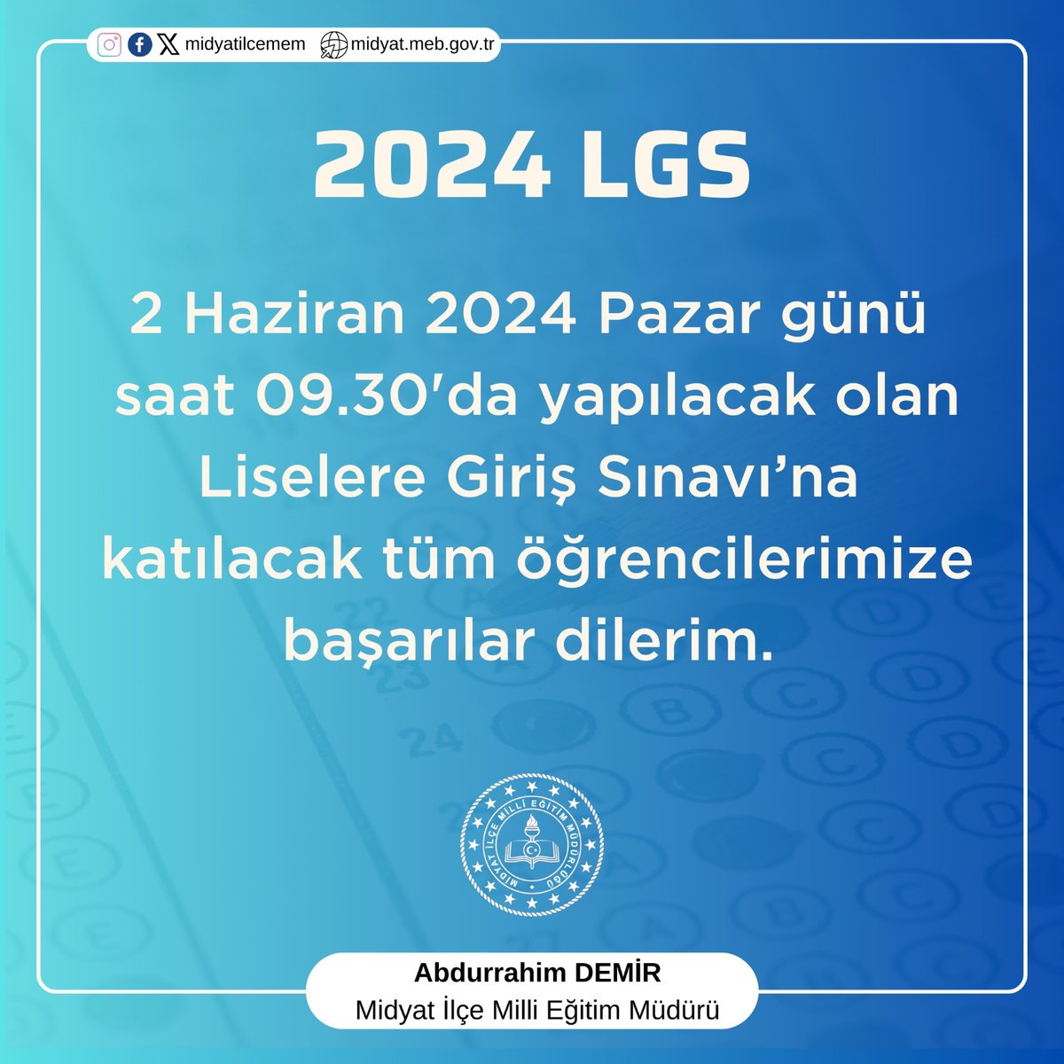 Midyat İlçe Milli Eğitim Müdürlüğü (@midyatilcemem) on Twitter photo 