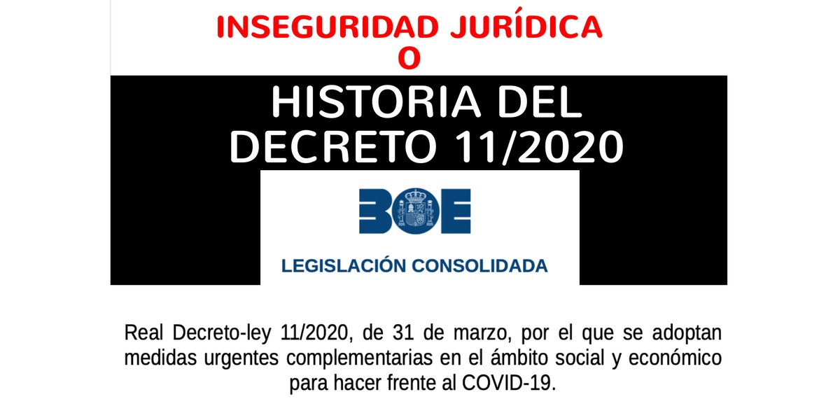 Los propietarios saben que no tienen seguridad jurídica frente a un inquilino moroso.
Todos saben que la justicia es lenta.

Y muchos saben un inquilino moroso es difícil de echar.
Algunos piensas que es por la ley de vivienda.

No es así. Es por el decreto 11/2020
Dentro hilo🧵