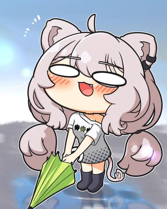 雨女なほわいとらいおんと雨上がり #ししらーと 