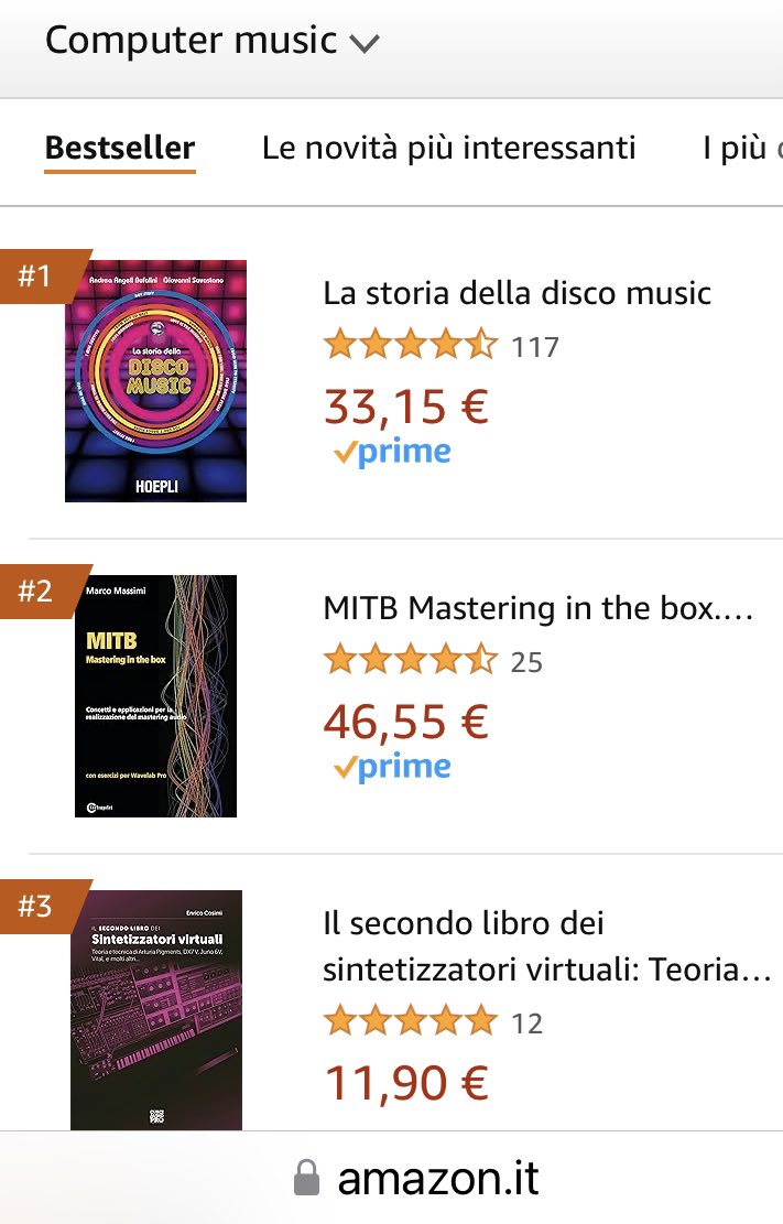 N. 1 again #Amazon #Chatt #Books #ComputerMusic #DiscoMusic #electronica <a href="/GiovSavastano/">Giovanni Savastano</a>