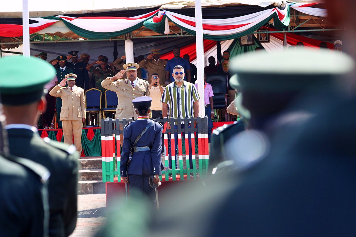 A_S_Nassir's tweet photo. HAPPENING NOW: Attending Madaraka day celebrations at Mama Ngina Drive in Mombasa. https://t.co/2jEBVnnh38