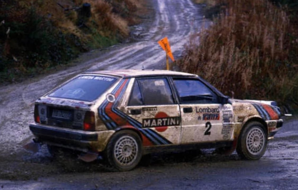 WRCPAST's tweet photo. 1987 Lombard RAC Rally

Car 2

Markku Alen and IIkka Kivimaki in their works Lancia Delta HF 4WD.

The crew would have an adventurous event finishing 5th overall 8mins 50secs behind teammates Kankkunen and Piironen.

📸 Girardo

@OfficialWRC @lancia_official @BRCrally https://t.co/FYCyoYaCmY