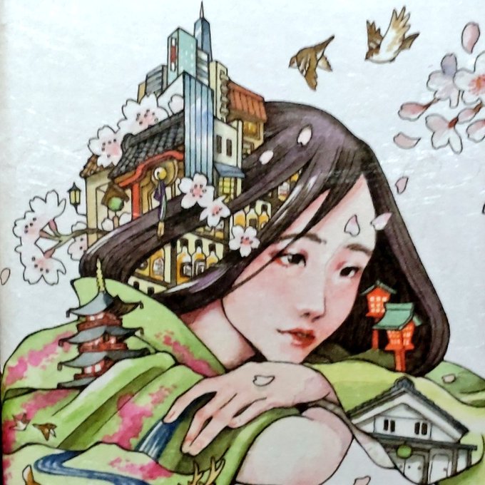 「japanese clothes kimono」 illustration images(Latest)｜2pages
