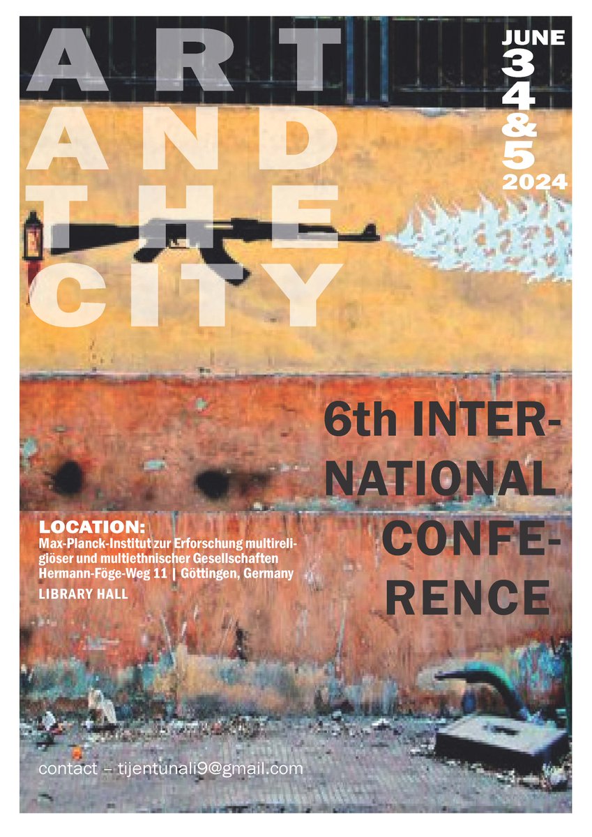 📢 | Join us 3-5/6 at the 6th Art &amp; the City conference, exploring the ways in which urban space, art and social change intermingle
👇 | Programme and info below
artandthecity.sciencesconf.org/resource/page/…