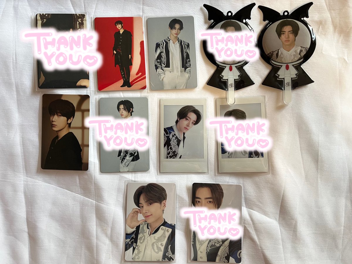 ENHYPEN FATE plus グッズ トレカ 交換

求 ヒスン

譲  画像 トレカ ソヌ ニキ
　  チェキ ジェイク
　  缶バッジ ソンフン
　  特典 ジェイ

6/5渋谷POPUP、埼玉12日、宮城両日手渡し可能です！お気軽にお声がけ下さい🙇🏻♡
 #ENHYPEN交換  #ENHYPENトレカ交換