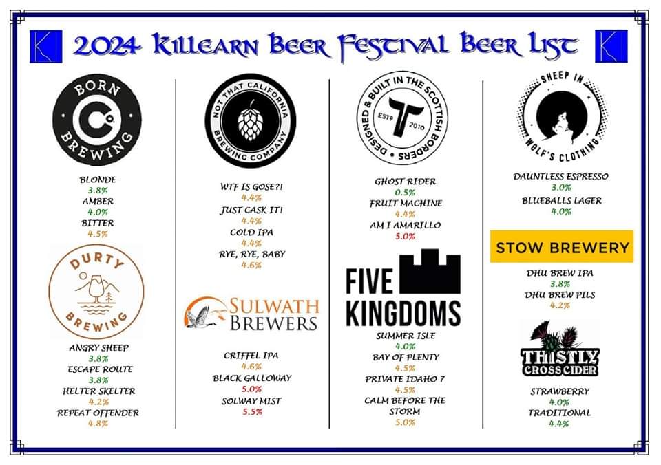 OldMillKillearn's tweet photo. Beer Festival Beers! @KillearnBF
From 1pm TODAY Saturday 1st June @KillearnUK https://t.co/41vre9Uh2C