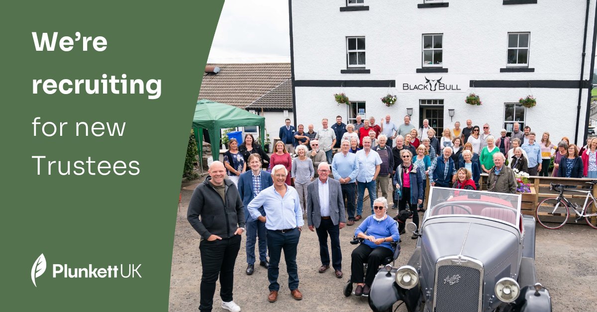 💼 Plunkett is seeking #Trustees who share our values &amp; vision to join our Board. Particularly people with a good understanding of the wider social economy ecosystem in Scotland &amp; those bringing insight of the charity fundraising landscape.

plunkett.co.uk/were-recruitin…

Pls share!