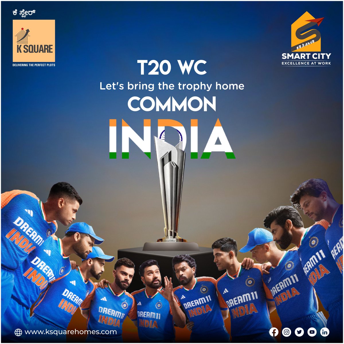 KsquareL99417's tweet image. It's time for high octane entertainment as Men in Blue get ready to claim their supremacy in WT20 World Cup. Let's wish our team the very best. Let's go India!!

#WT20WorldCup #MensT20