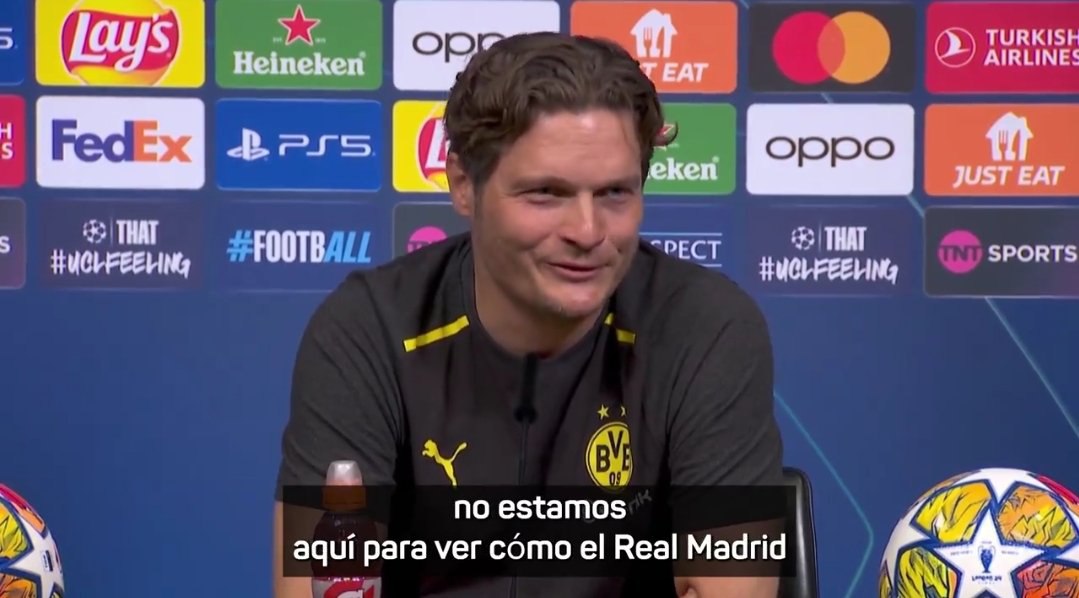 🗣 Edin Terzic: "We're not here to see Real Madrid lift another Champions League trophy."