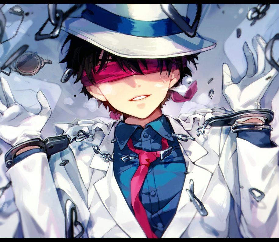 「←目 隠し→」|✲攻のイラスト