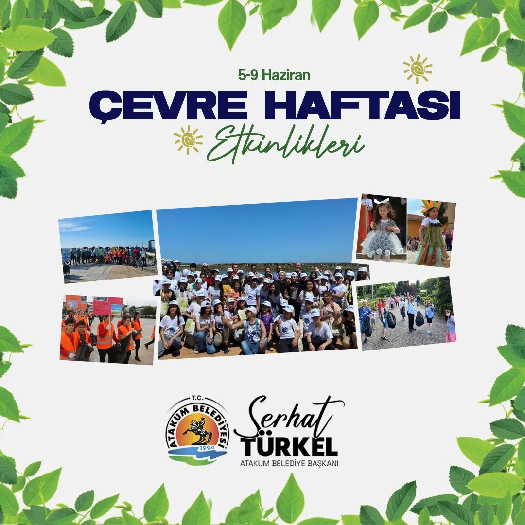 atakumbeltr's tweet photo. Çevre Haftası nedeniyle 5-9 Haziran tarihleri arasında gerçekleştirileceğimiz etkinliklerimize tüm halkımızı bekliyoruz. ♻️ https://t.co/NIiAwI55SY