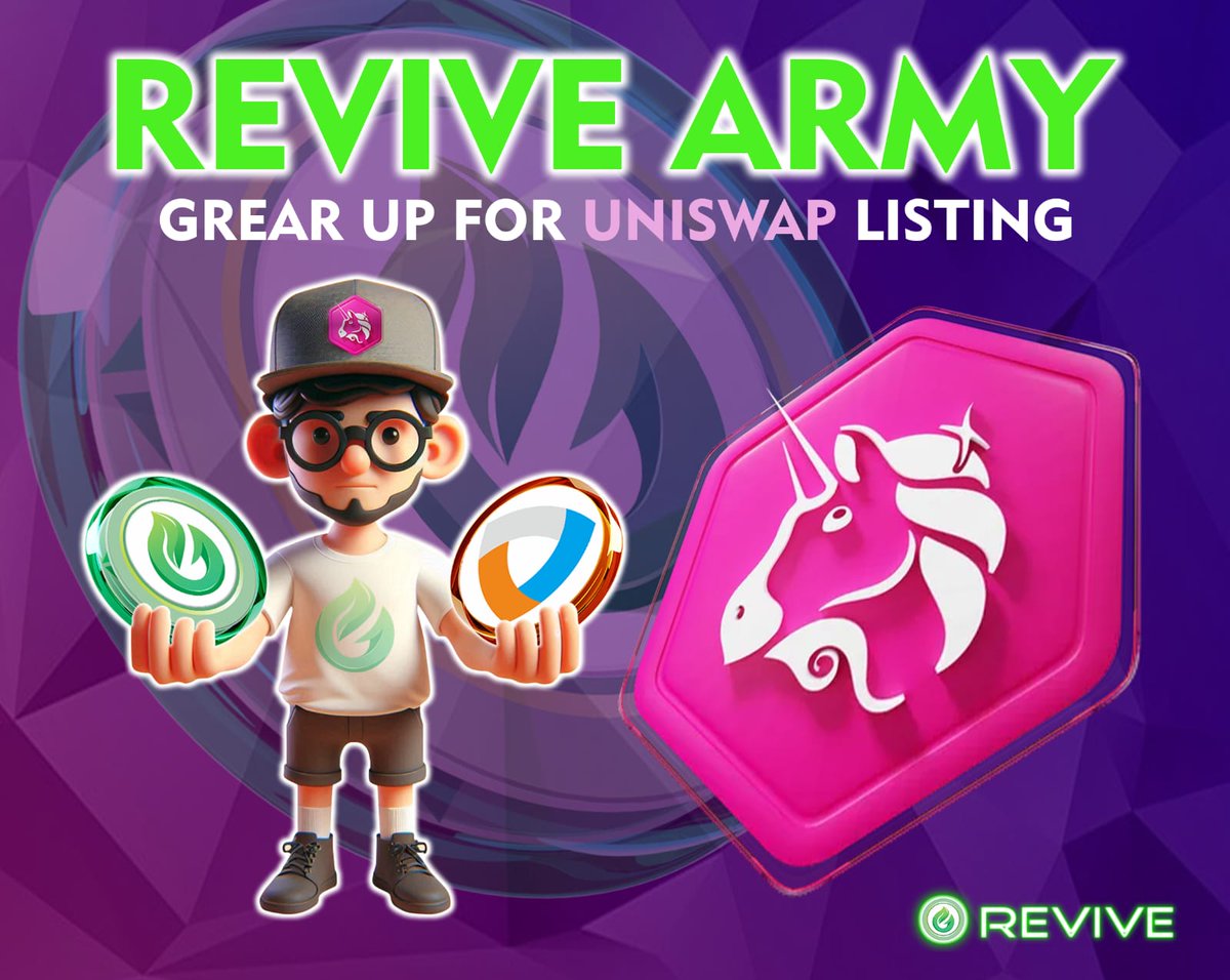 Rally the Troops, #REVIVE Army! Prep for the Uniswap Listing Countdown! #ReviveArmy #UniswapListing #CryptoAlert #GetReady #CountdownBegins #ReviveChain $IVE #20X