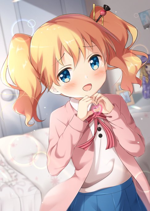 カメラ目線でハートポーズしてくれるアリスちゃん描きました!
#kinmosa 