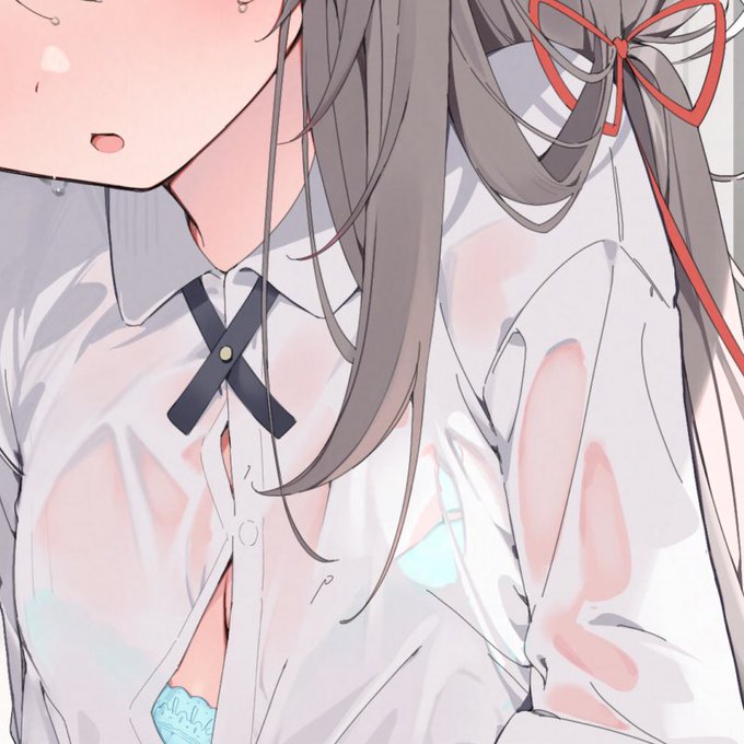 濡れて帰ってきた妹が玄関で…🫶 