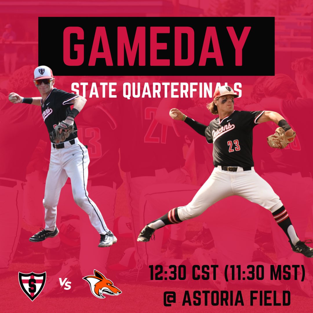 GAMEDAY 
State Quarterfinals
🗓 May 30
🆚 West #4 Williston
⏰ 12:30 CST (11:30 MST)
🏟️ Astoria Field (Dickinson)