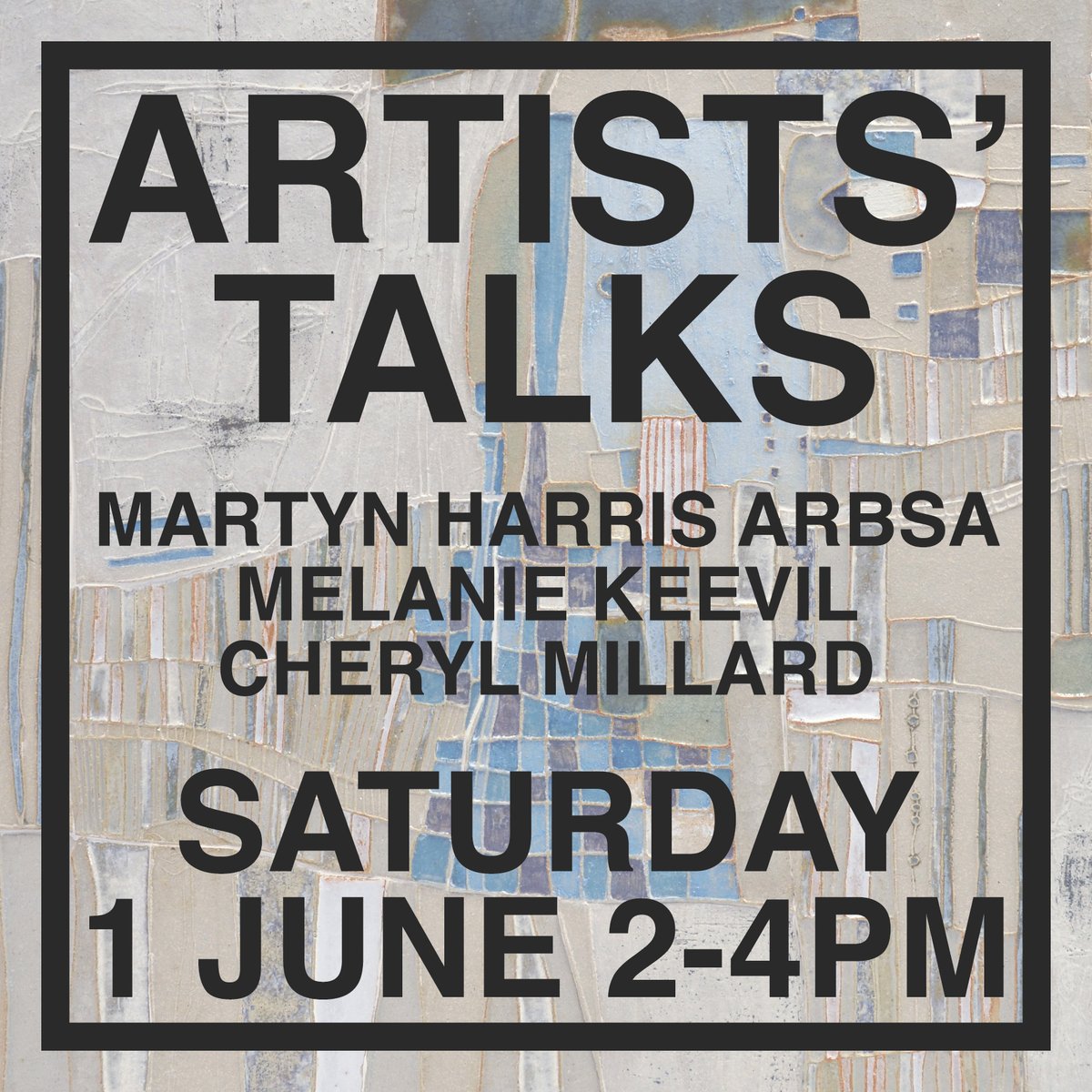 This Saturday, we have a jam packed schedule of artists' talks for you!

Join us in Gallery 2 from 2pm for a talk from portrait artist Martin Harris ARBSA which will be followed by Melanie Keevil and Cheryl Millard in Gallery 1 talking about their exhibition Nature and Nurture.