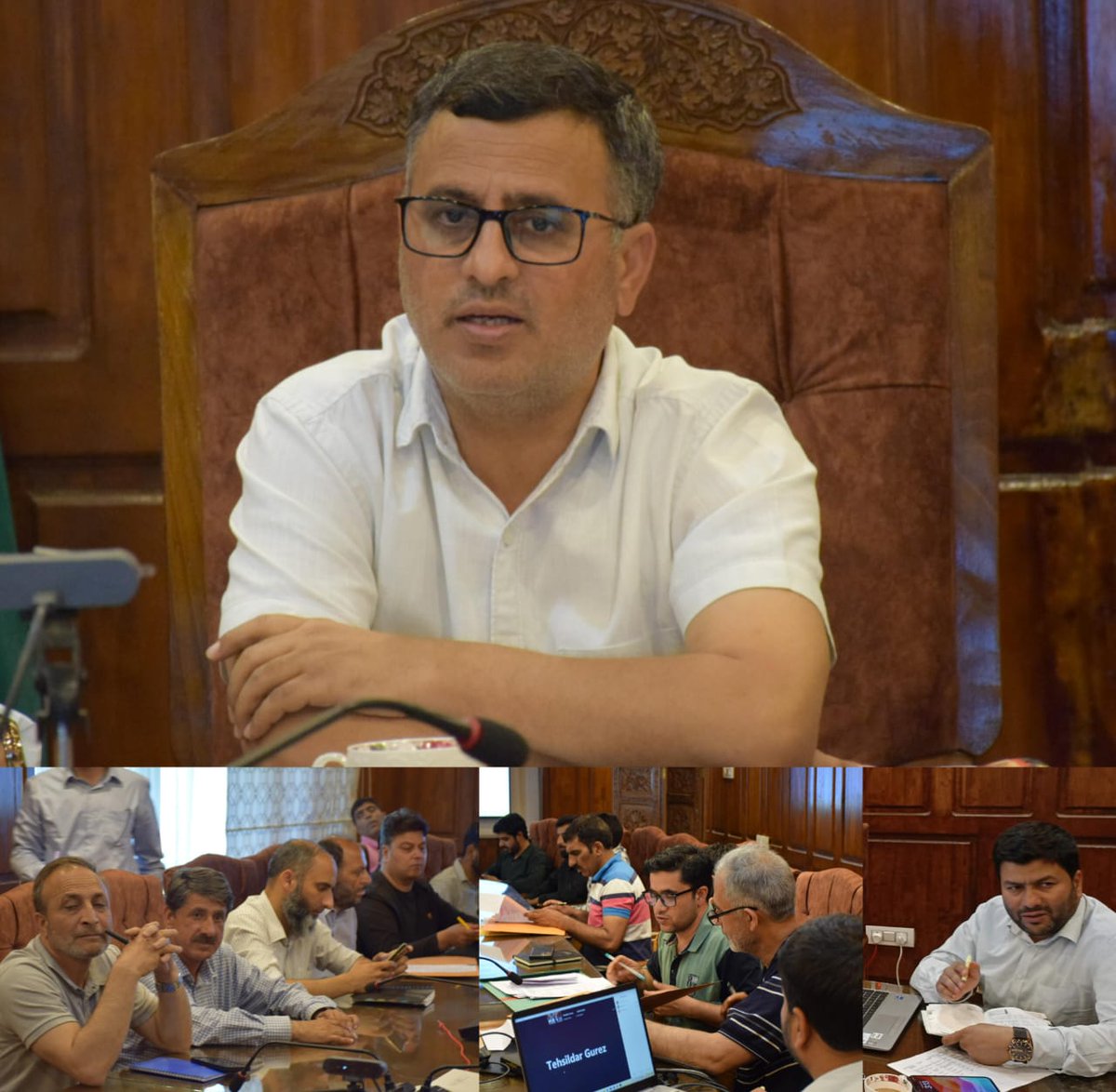 DC Bandipora, Shakeel Ur Rahman chairs meeting of District Level Committee on Change of Land Use (CLU); Approves 04 cases. @diprjk @dcbandipora