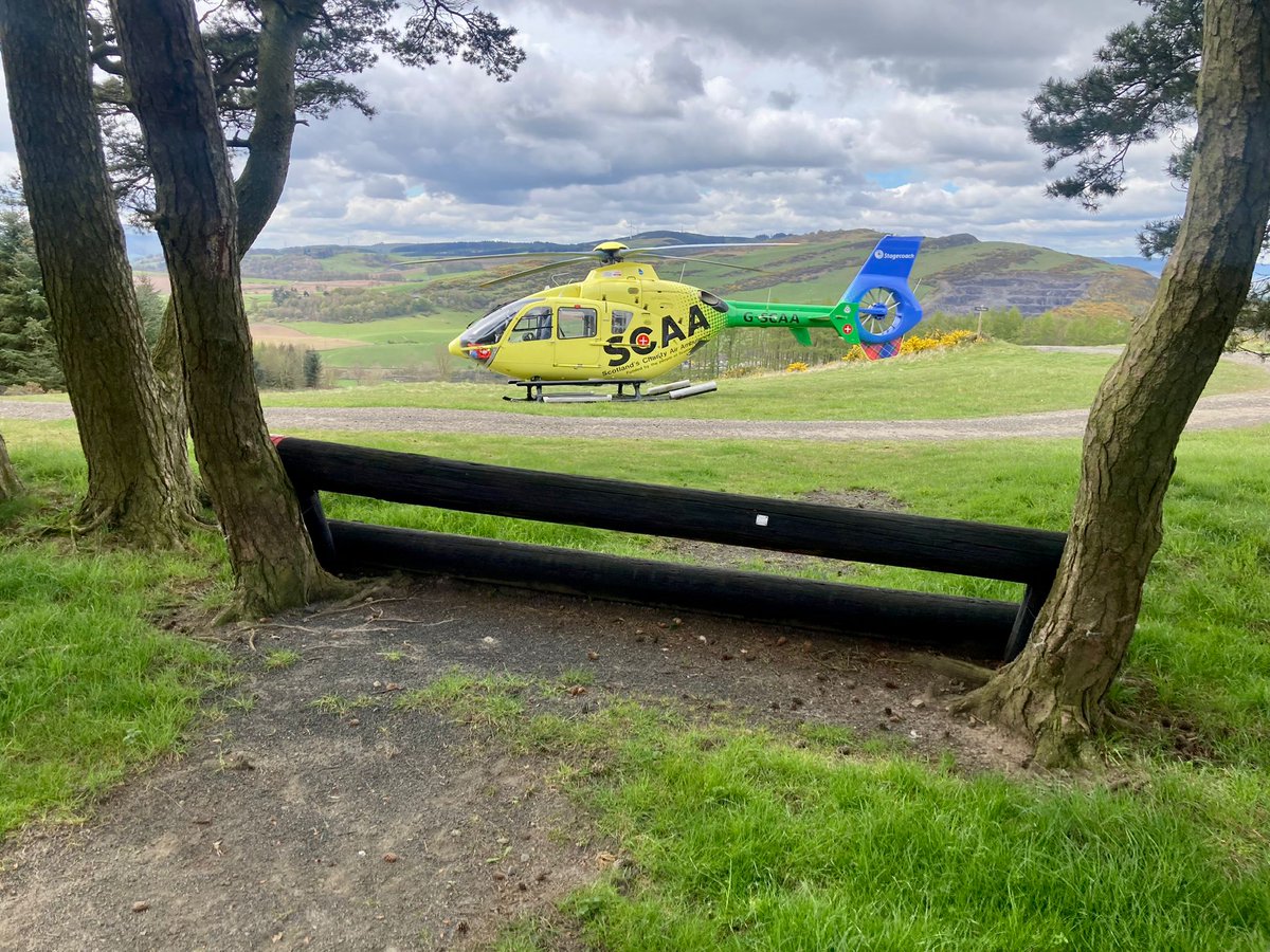 SCAA recently flew to the scene of a riding accident in #Fife where a woman was badly injured after falling from a horse which then fell on top of her. The woman was airlifted to the Major Trauma Centre in Dundee in 5 minutes. Please support us if you can: scaa.social/mission