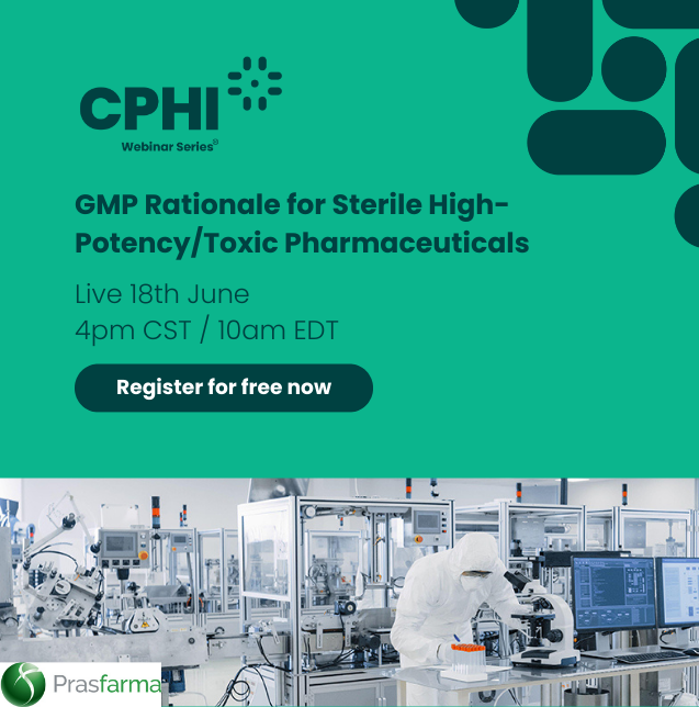 🔬 Excited to delve into the latest developments in #GMP and #HPAPI with Prasfarma! Join us as we assess risks in sterile production, review manufacturing requirements, and tackle contamination control strategies. Register now! ow.ly/c0Bc50S0b30