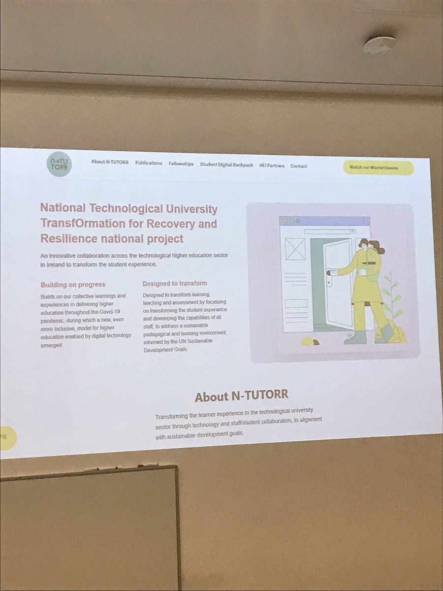 MTU_TEL_Team's tweet photo. MTU’s own Dr. Gearóid Ó Súilleabháin and Dr Tom Farrelly deliver a research paper at #edtechie24 

Driving sector-wide open educational practice and policy? https://t.co/Avyk5txnz4