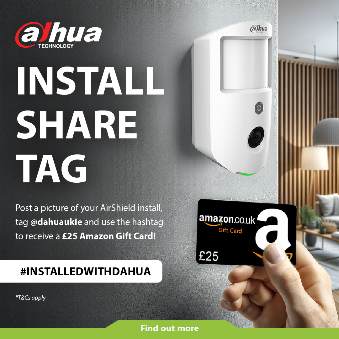 Share your Dahua AirShield installation & win!

Install & share a pic of your Dahua AirShield with the hashtag #dahuaukie for a chance to win a £25 Amazon Gift Voucher!
 #DahuaAirShield #SecuritySystem #SmartSecurity #HomeSecurity