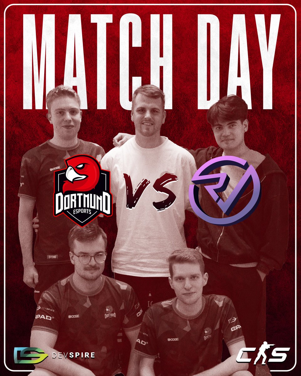 🏆 MATCHDAY 🏆

Auf geht’s in den 7. Spieltag der 
<a href="/dachcs/">DACH CS Masters</a> Division 4. 

Wer wird Tabellenführer?

⏰ 20:00 
📺 k0ti_cs
🆚 <a href="/RVMultigaming/">Reveal Multigaming</a> OLDSQL

<a href="/a_grooo/">gro | Alex Gromov</a>
<a href="/future_22x/">future22</a>
<a href="/LDakaJesko/">LD aka Jesko</a>
<a href="/neunard99/">Neunard</a>
<a href="/Nitschu_/">Nitschu</a>

#Dortmundesports #dachcsmasters #Counterstrike #CS2