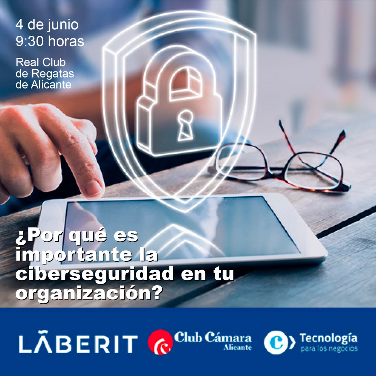 🔐✨ El próximo martes 4 de junio, te invitamos a una charla imprescindible sobre la importancia de la ciberseguridad, organizada por la Cámara de Comercio de Alicante. 📅🕘

📍 Sala de TV, Real Club de Regatas de Alicante

¡No te lo pierdas!

#Ciberseguridad #EventosAlicante