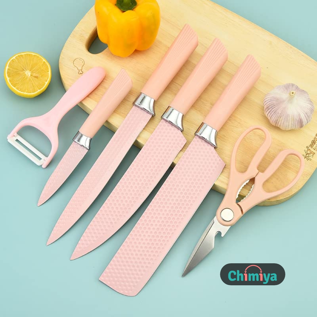 Pink Knife Set, 6 Piece Nonstick Coating Stainless Steel Kitchen Knives Sets.
.
.
.
#pinkknifeset #knifeset #chefknife #6pieceset #stainlesssteel #shopping #onlineshopping #homeimprovement #homeandkitchen #sports #gardening #chimiya #thechimiya @thechimiya
chimiya.com/collections/kn…