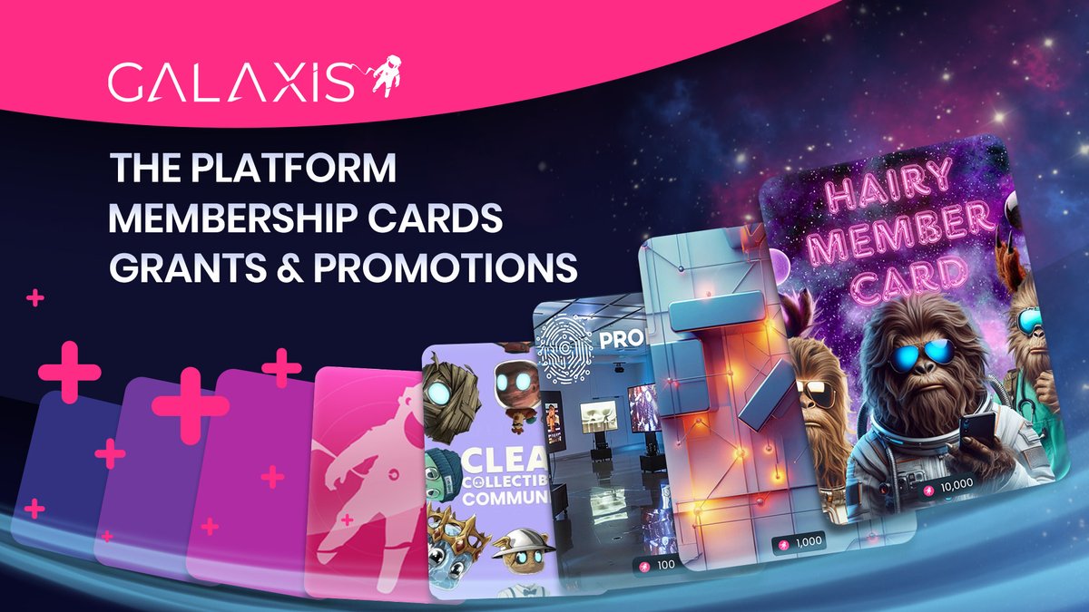 Join Our Friday LiveStream to learn more about the Galaxis Platform, the Membership Cards, Grants, and Promotions. When? 🗓️ 31 May ⏰ 2 PM CET 🔗 youtube.com/live/p8pqqh7lM… 👉 We'll show you the platform and the communities on Galaxis 👉 How to mint and top up a membership