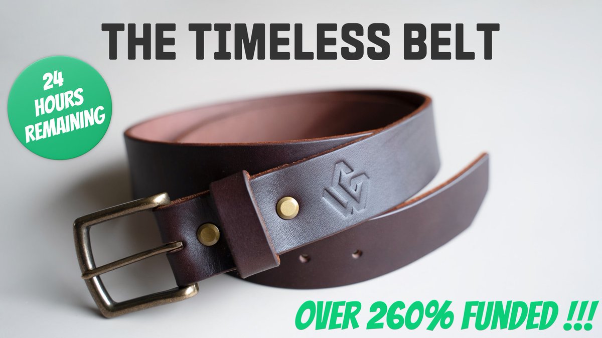 LESS THAN 24H LEFT! ⏱️
Last chance to get your very own Timeless Belt with 20$ OFF the retail price!

Head over to Kickstarter to reserve your spot in the campaign NOW!!
➡️ kickstarter.com/projects/legac…