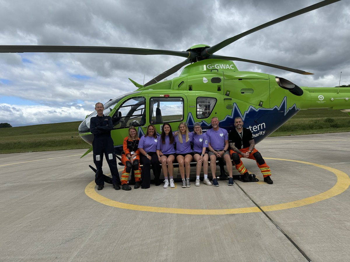jomariemiles's tweet photo. Just took the girls to meet the crew who attended Ruby at @GWAAC wow what an amazing place it is! The girls got to see where the money they are raising will go! I can’t thank the crew enough 💜🚁 #forruby https://t.co/1aGeRqKF0b