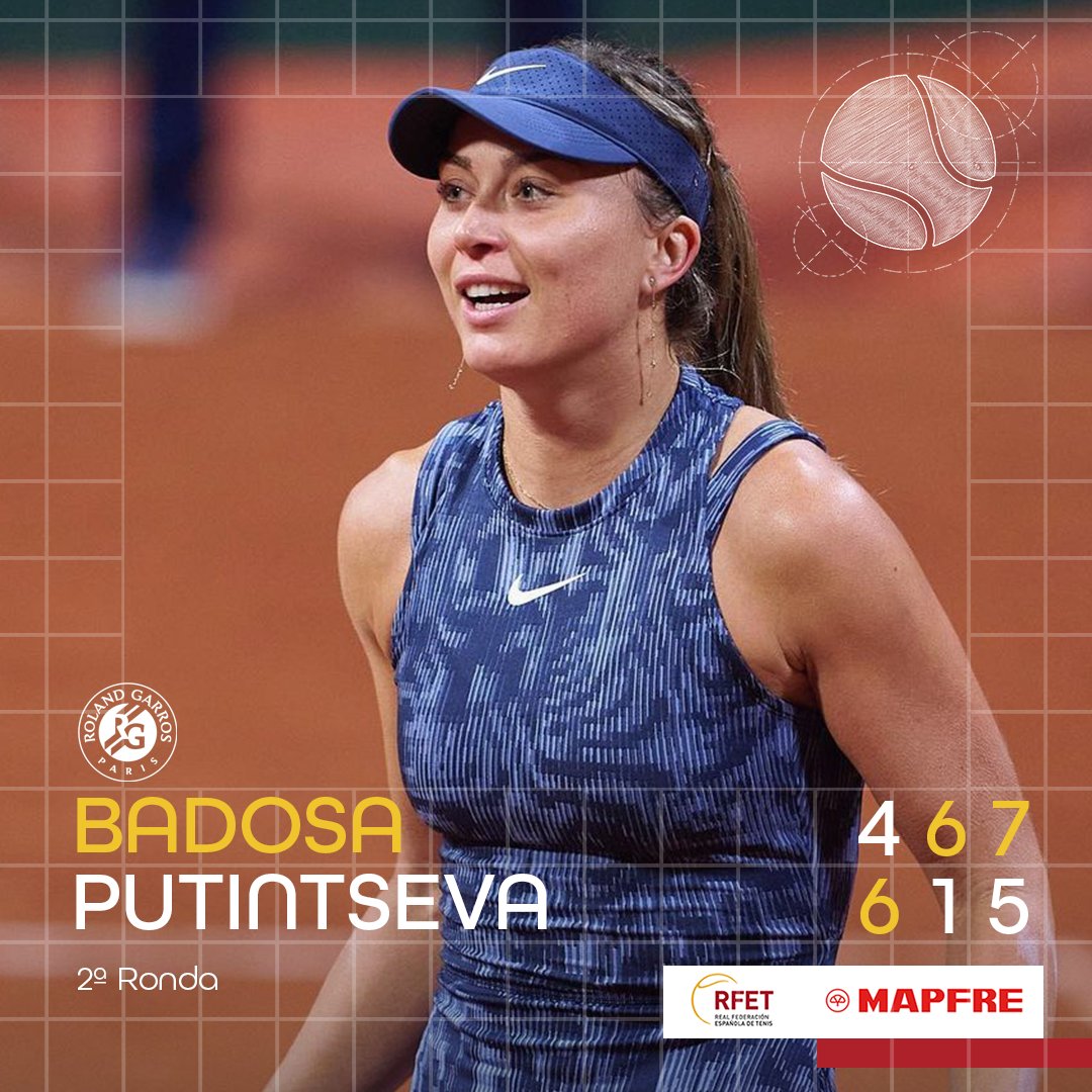 Paula sigue sonriendo en París 🇫🇷 ¡La catalana remonta otro partido y consigue pasar a 3R de #RolandGarros en tres sets! ¡Vamos! Nos espera otro duelo Badosa-Sabalenka 🔥😮‍💨