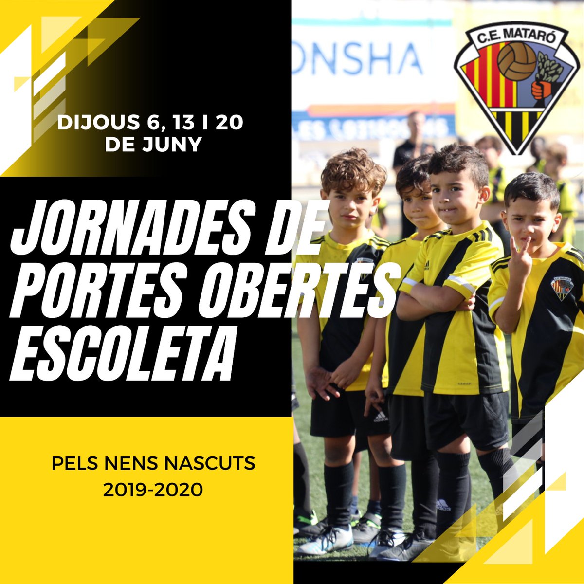 👉🏻 Vols conèixer més sobre la nostra escoleta? 

🗓️ Doncs vine els dies 6, 13 o 20 de juny a les jornades de portes obertes al Centenari. 

🕐 De 17:30h a 18:45h.