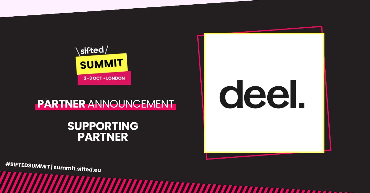 We are thrilled to be welcoming @deel back to #SiftedSummit as a partner for the third year in a row. Want to find out what all the fuss is about? Speakers, partners, tickets. 👉 summit.sifted.eu/?utm_medium=so…