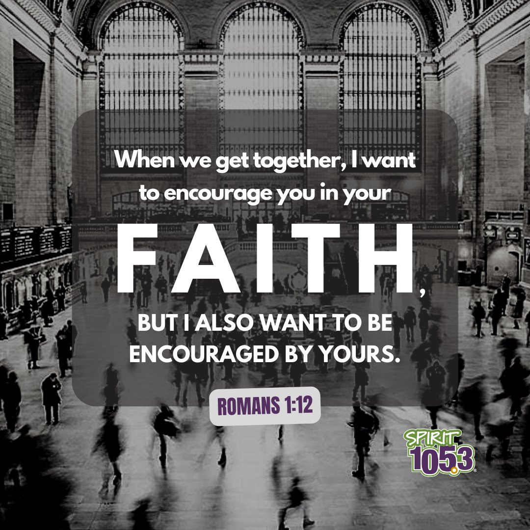 Romans 1:12 - When we get together, I want to encourage you in your faith, but I also want to be encouraged by yours.
.
.
#verse #dailyverse #hope #bibleverse #bible #biblequotes
