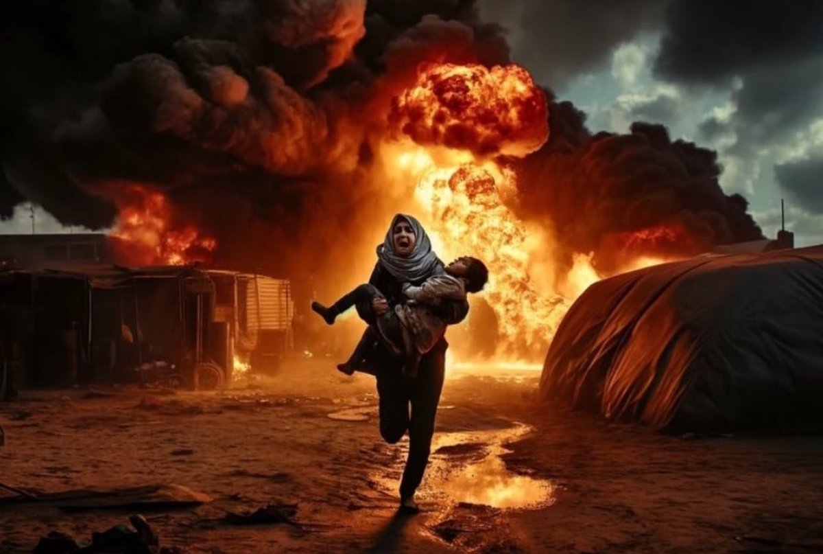 muiin_m's tweet photo. We are witnessing people burning in this century, seeing babies separated from their heads and bodies. 
Last night we witnessed a massacre of people who have nowhere to go and sheltered in tents in Gaza. 
We don't want people, women, children to be killed, burned, or torn apart! https://t.co/akZX2NR20J