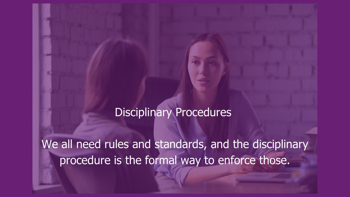 PracticalHR's tweet image. New HR article by Paula Fisher looks at Disciplinary Procedures and how we all need rules and standards, and the disciplinary procedure is the formal way to enforce those.

#hr 
#humanresources 
#employmentlaw 
#disciplinary 
#policies 
#policiesandprocedures 
#employee