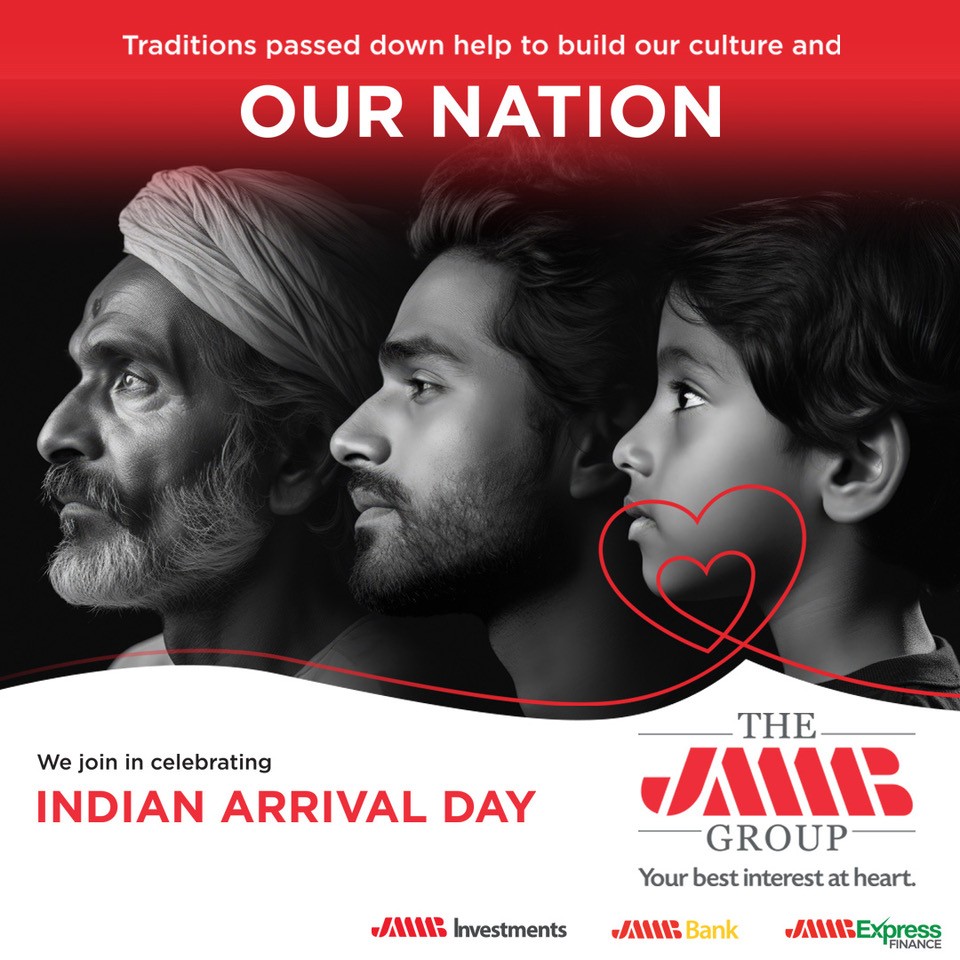 Today, we honour the rich heritage and lasting contributions of the Indian community. Let's celebrate the vibrant culture, traditions, and history that enrich our nation. 

Happy Indian Arrival Day!

#JMMBGroupTT #JMMBCares #BestInterestAtHeart