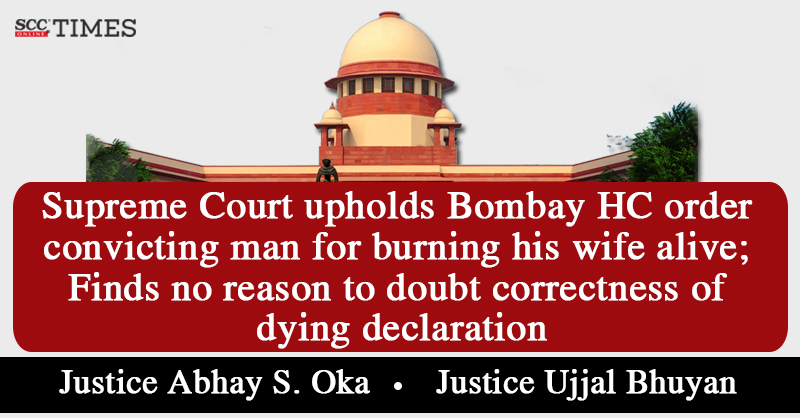 scconline_'s tweet photo. Supreme Court upholds Bombay HC order convicting man for burning his wife alive; Finds no reason to doubt correctness of dying declaration
#SupremeCourt #BombayHighCourt #burningwifealive #dyingdeclaration #murder #scconline #SCC #legalnews #scctimes #legalblog #lawstudent